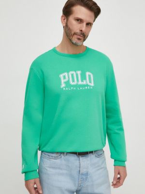 Bluza z nadrukiem Polo Ralph Lauren zielona