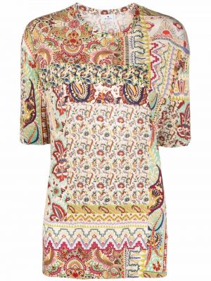 Paisley trykt floral topp Etro grønn