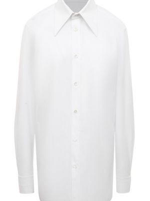 Хлопковая рубашка Maison Margiela белая