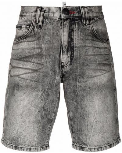 Pantalones cortos vaqueros Philipp Plein gris