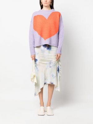 Pull en tricot à imprimé Essentiel Antwerp violet