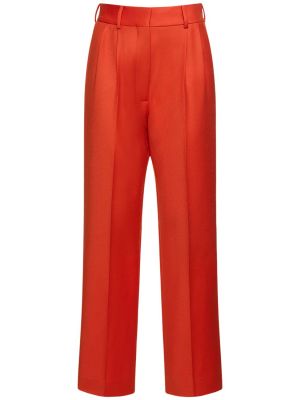 Pantaloni de lână Blazé Milano portocaliu