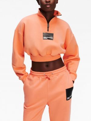 Sweatshirt mit print Karl Lagerfeld Jeans orange