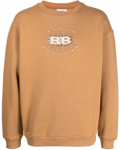 Trykt sweatshirt Blood Brother brun