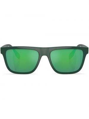 Raštuotos akiniai nuo saulės Burberry Eyewear žalia