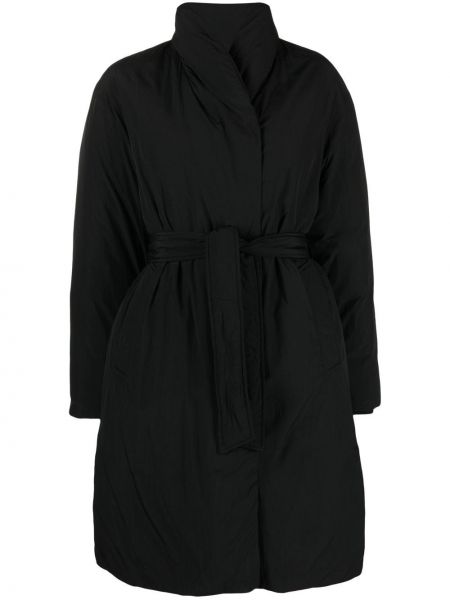 Пухено палто с пера Calvin Klein черно