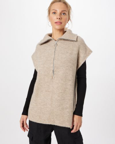 Меланжов пуловер Herrlicher бежово