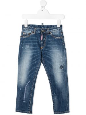 Nødlidende stretch jeans for jenter Dsquared2 Kids blå