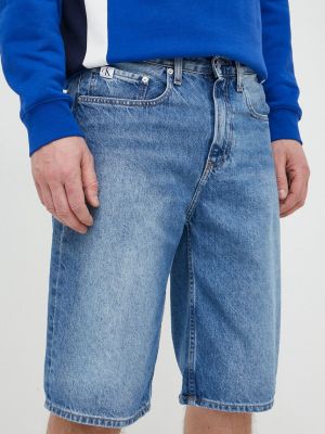 Szorty jeansowe Calvin Klein Jeans - niebieski