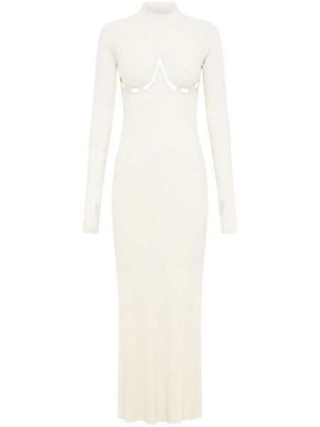 Коктейлна рокля Dion Lee бяло