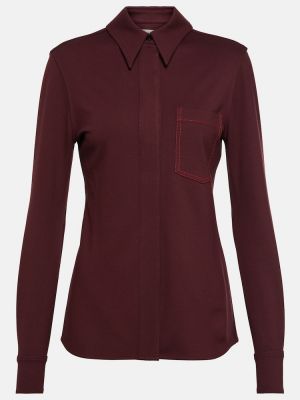 Pletena srajca Victoria Beckham rjava