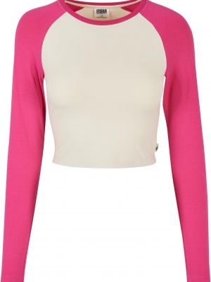T-krekls ar garām piedurknēm Uc Ladies rozā
