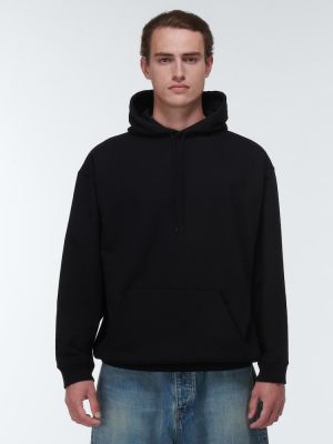 Jersey hoodie aus baumwoll Balenciaga schwarz