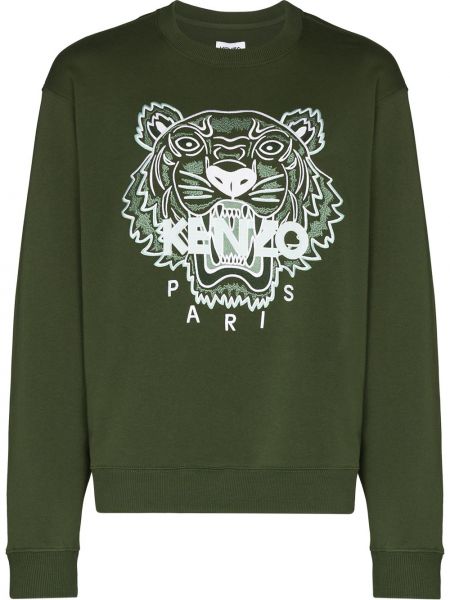 Sweatshirt mit stickerei aus baumwoll mit tiger streifen Kenzo