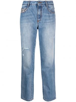 Proste jeansy Ermanno Scervino niebieskie