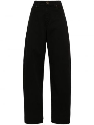 Voľné džínsy s vysokým pásom Pinko čierna