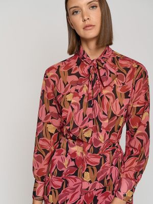 Camisa de flores manga larga de crepé Roberto Verino