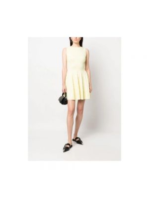 Mini vestido sin mangas de punto Antonino Valenti amarillo