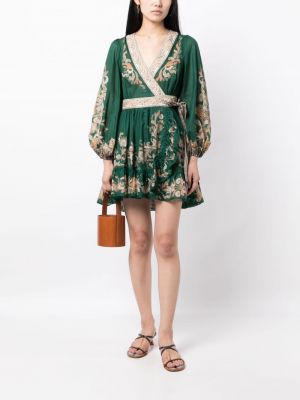 Bavlněné šaty Zimmermann zelené
