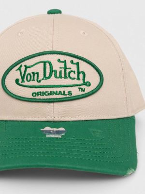 Bombažna kapa Von Dutch zelena