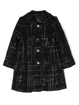 Cappotto in tweed Lapin House nero