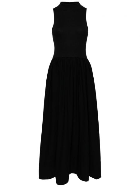Памучна макси рокля Reformation черно