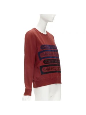 Sweter bawełniany Chanel Vintage czerwony