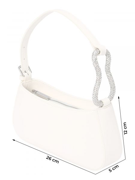 Prozirna torbica Chiara Ferragni bijela