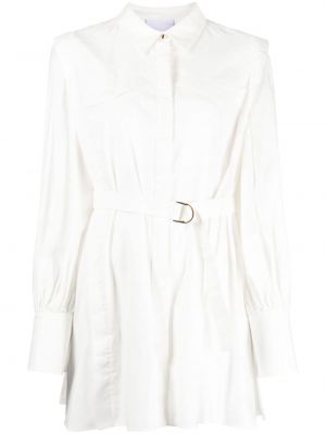 Medvilninis marškininė suknelė Acler balta