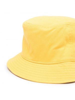 Haftowany kapelusz Stone Island żółty