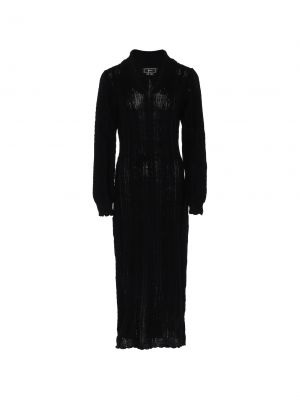Плетена плетена рокля Faina черно