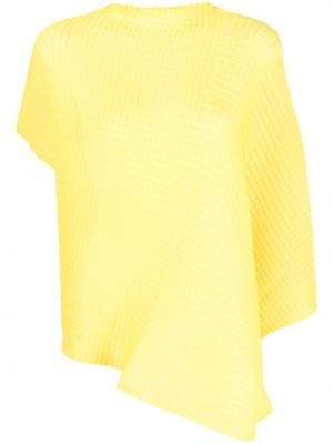Bluzka asymetryczna plisowana Pleats Please Issey Miyake żółta