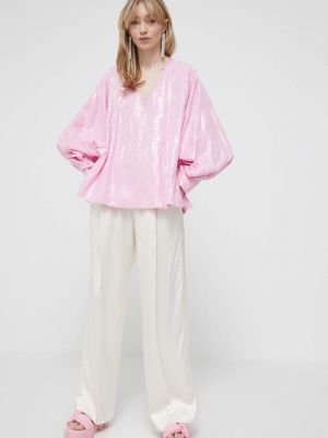 Блуза з аплікацією Stine Goya рожева