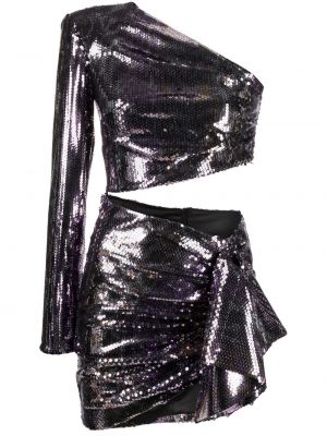 Asymetrické koktejlkové šaty New Arrivals fialová