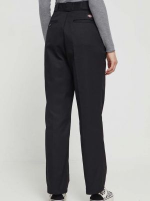 Jednobarevné kalhoty s vysokým pasem Dickies černé