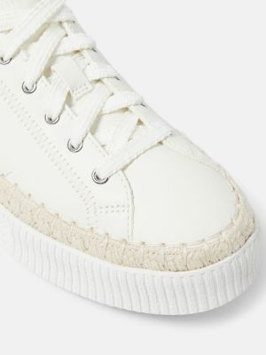 Sneakers di pelle Chloé bianco