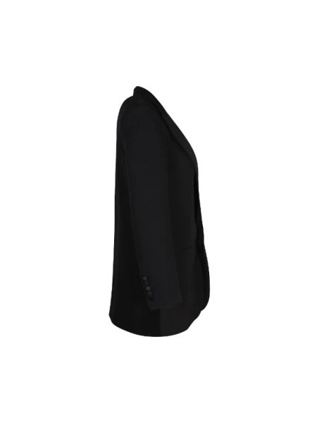 Kurtka wełniana Yves Saint Laurent Vintage czarna