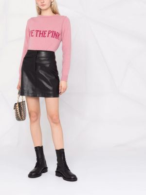 Jersey de punto de tela jersey Alberta Ferretti rosa