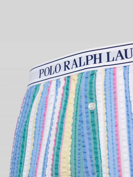 Szorty w paski Polo Ralph Lauren niebieskie