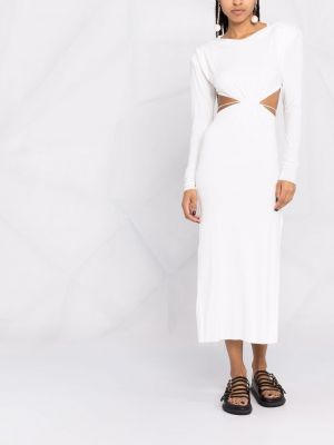 Koktejlové šaty Manuri bílé