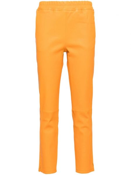 Bőr leggings Arma narancsszínű
