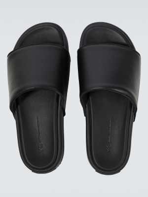 Sandalias de cuero Y-3 negro