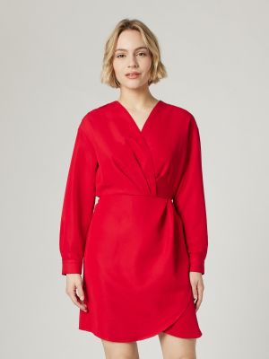 Rochie tip cămașă Guido Maria Kretschmer Collection roșu