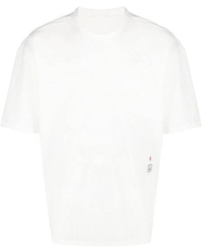 Bavlnené tričko s potlačou Ten C biela