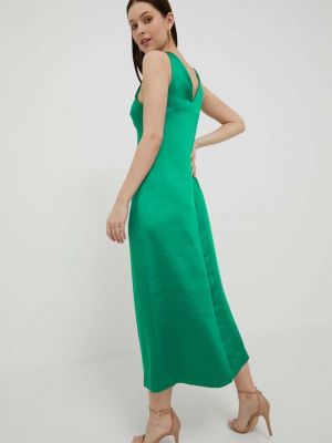Платье миди United Colors Of Benetton зеленое