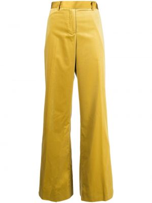 Памучни панталон Paul Smith жълто