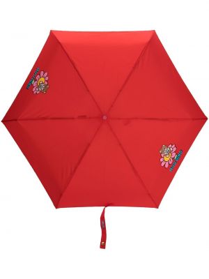 Mustriline vihmavari Moschino punane