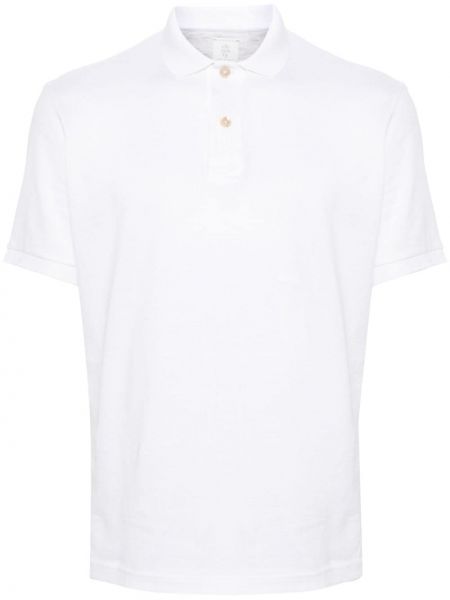 Памучна поло тениска Eleventy бяло