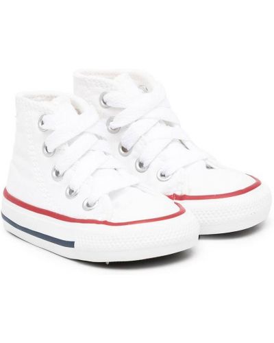 Tähtikuvioiset tennarit tytöille Converse Kids valkoinen