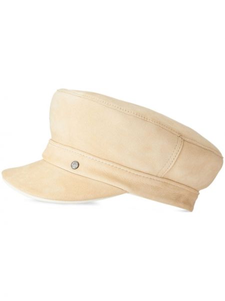 Двустранна кожена шапка с козирки Maison Michel